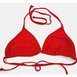 Eidon Red Triangle Bikini Top XL Halter Swim Minimalist Beach Surf Style No Pads